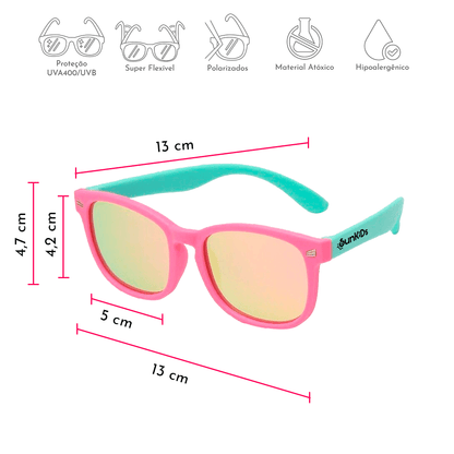 Gafas de sol flexibles para niños – Cuadradas 
